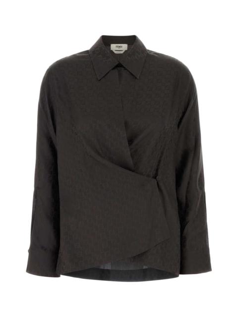 FENDI Fendi Women Brown Jacquard Shirt