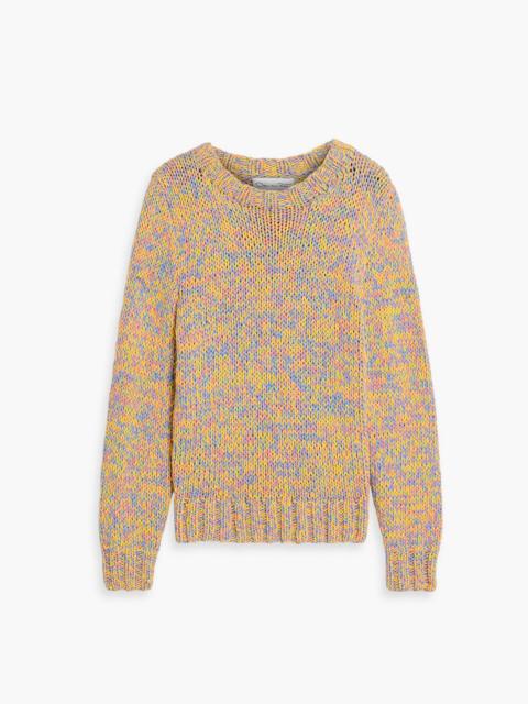 Oscar de la Renta Marled cotton sweater