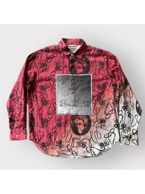 Cav Empt Cav Empt Pink Dye Cassette Tape Oversize Shirt