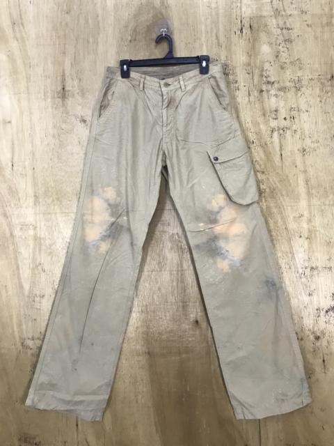 Other Designers Faded Glory - Surplus Bleached Faded Distressed Cargo Pant Multipocket
