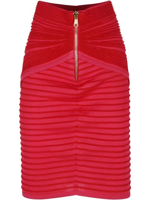 Balmain Women Flechage Knit Knee Lenght Skirt