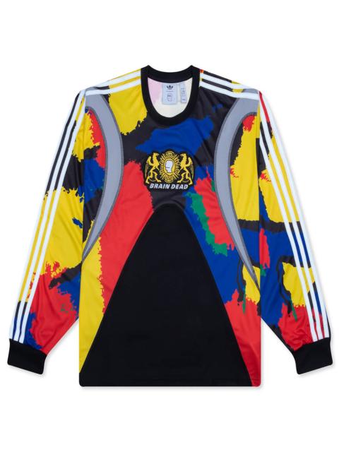 adidas Originals ADIDAS X BRAIN DEAD L/S JERSEY - BLACK/EQT YELLOW