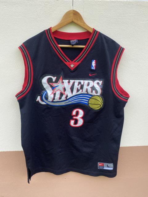 Other Designers Vintage Philadelphia 76ers Sixers Iverson NBA Black Jersey