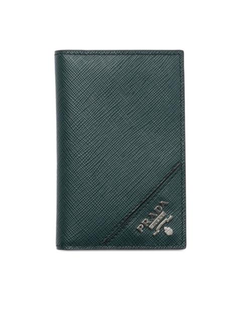 textured leather cardholder