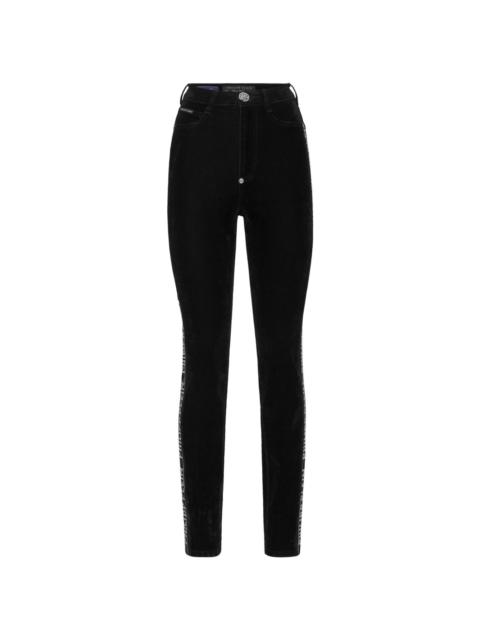 crystal-embellished skinny jeans