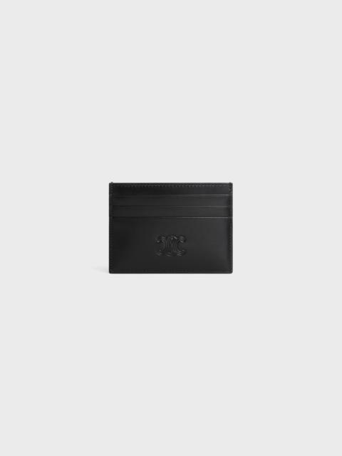 CELINE LARGE CARD HOLDER in Satinated calfskin with triomphe embossed