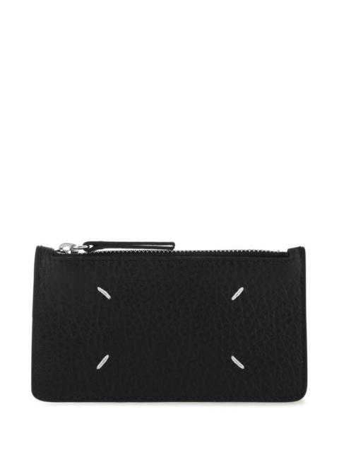 Maison Margiela MAISON MARGIELA Black Leather Card Holder