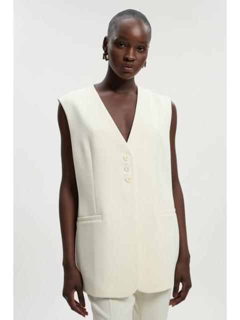 KAREN MILLEN Compact Essential Tailored Waistcoat