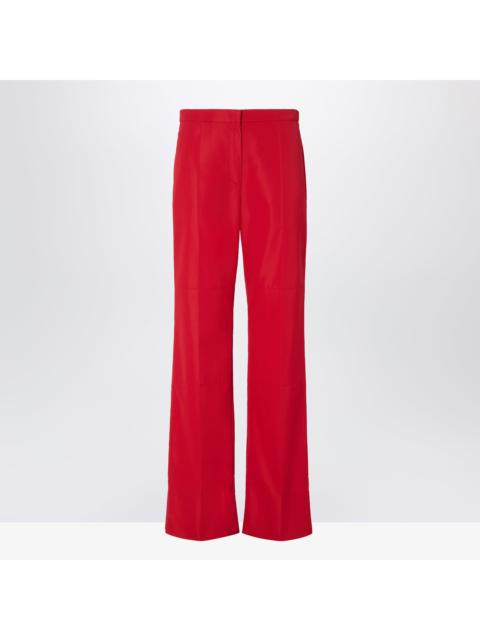 FENDI Fendi Red Technical Viscose Trousers Women