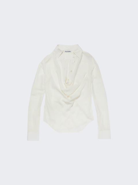 Acne Studios Silk Blouse White