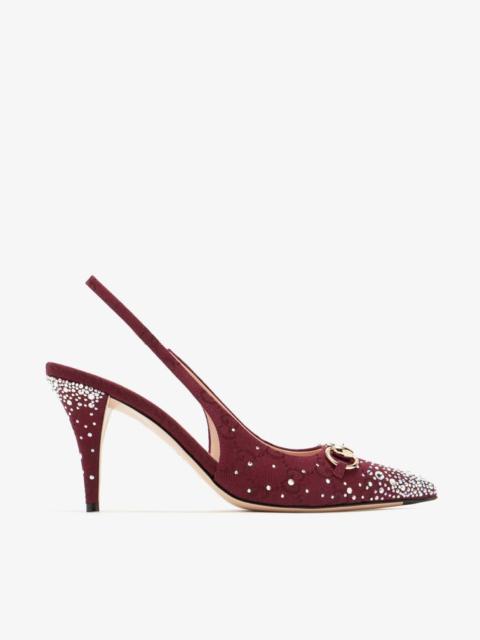 GUCCI Gucci Crystal Horsebit Pumps
