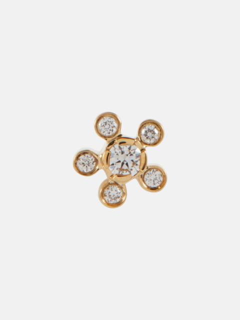SOPHIE BILLE BRAHE Petit Soleil de Fleur 18kt gold single earring with diamonds