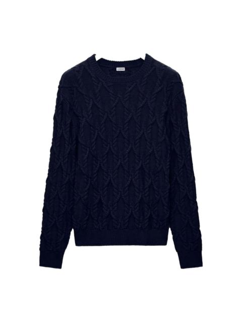 Loewe cable-knit cotton sweater