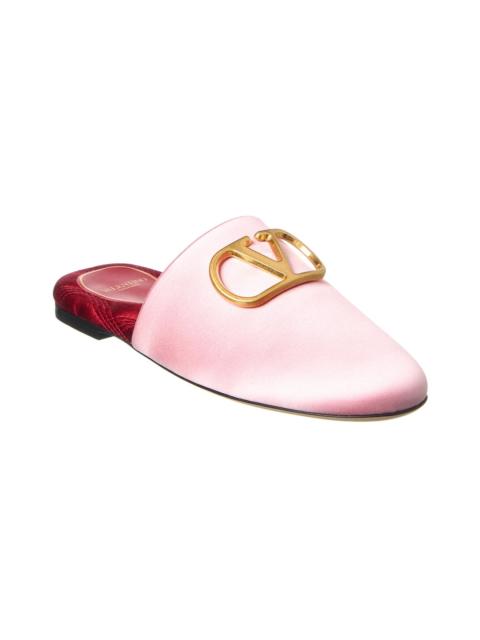 Valentino Valentino VLogo Signature Satin Mule