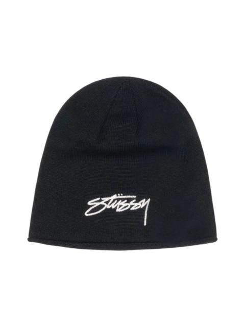 Stüssy Stussy Chain Stitch Rolled Edge Skullcap Black