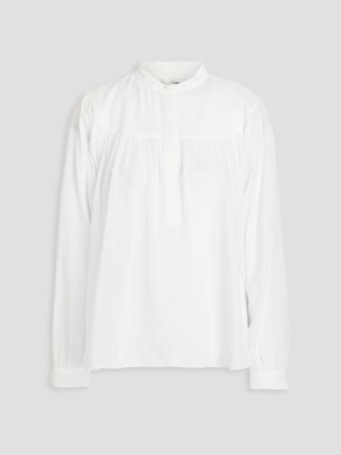 FRAME Cotton-mousseline blouse