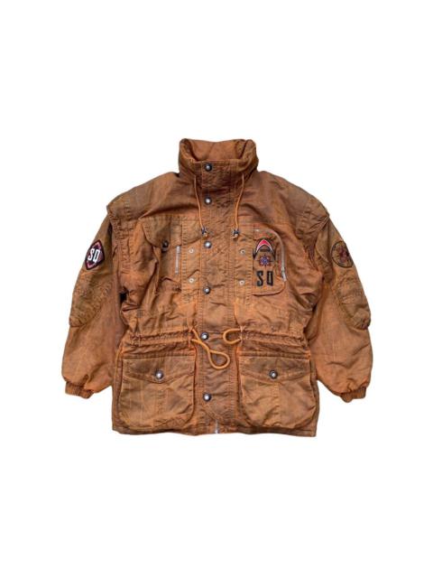 Other Designers RARE Vintage Yamaha Snow Square Ski Jacket With Hoodie