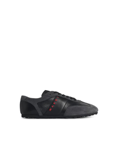Marni Marni 'SOFTY Soccer' Black and Grey Leather Sneakers