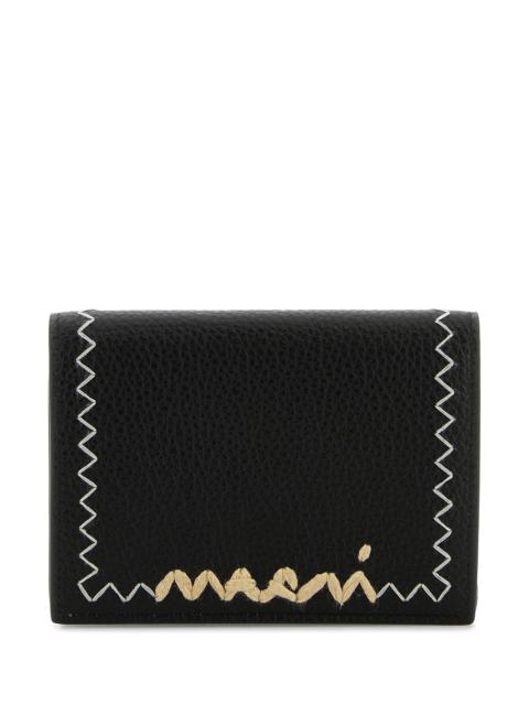 Marni Black leather wallet