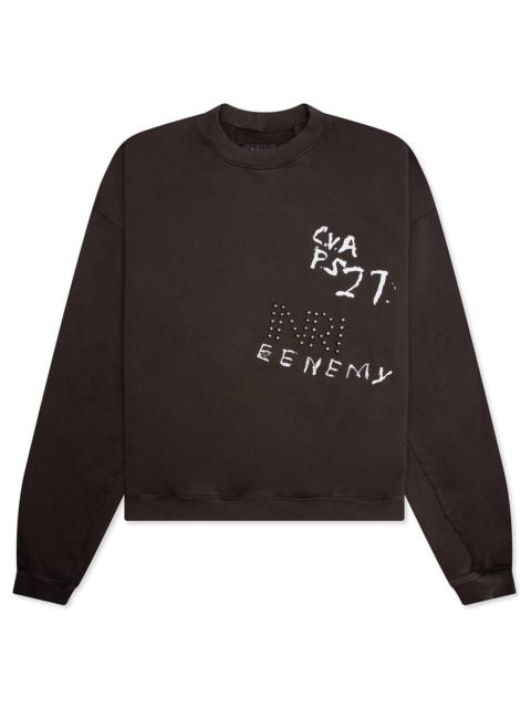 RRR123 INRI CVA CREWNECK - MONK BROWN