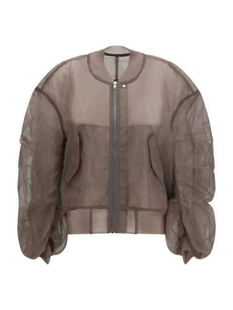 Rick Owens Secchia Flight Bomber Jacket In Recycled Tulle