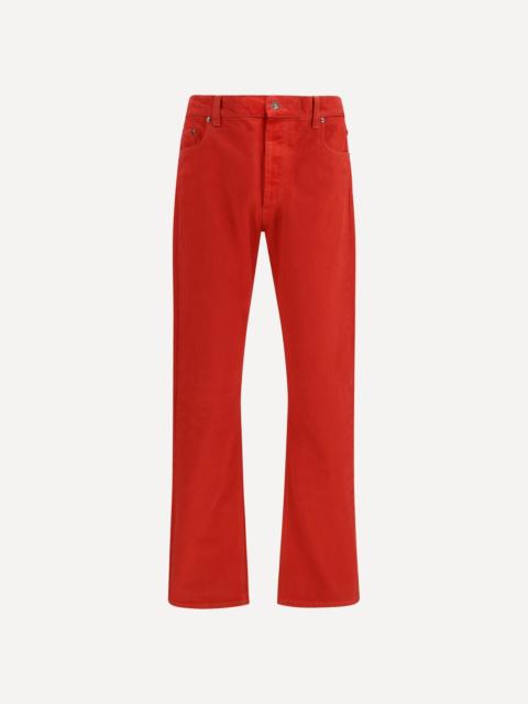 VERSACE Straight-leg cotton denim Jeans