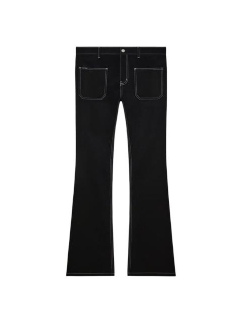 courrèges Bootcut Pants 2-Pocket Denim