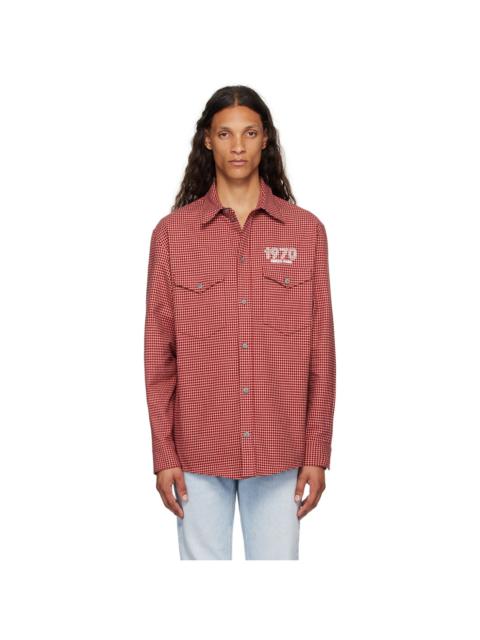 Red Kenzo Paris Archive 1970 Shirt