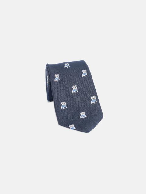 J. PRESS MADE-IN-ENGLAND YALE BULLDOG CLUB TIE
