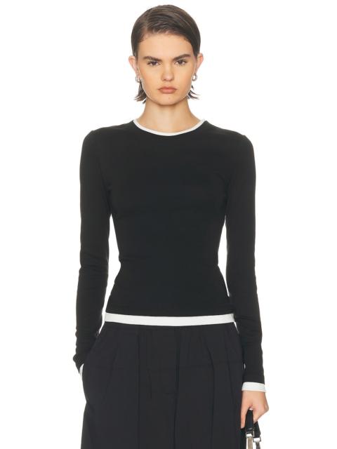 ST. AGNI Organic Cotton Layered Long Sleeve Top