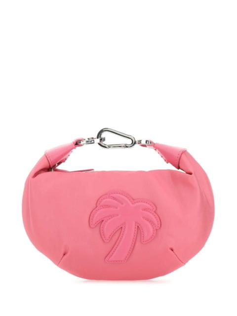 Palm Angels Palm Angels Women Dark Pink Fabric Big Palm Handbag
