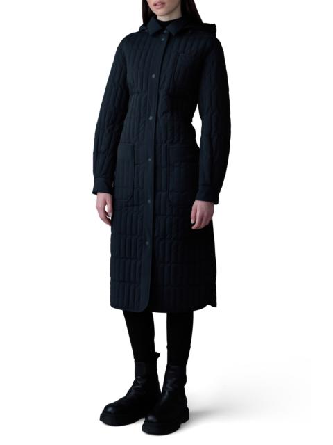 MACKAGE Mackage Tadoka Down & Feather Long Hooded Coat in Black at Nordstrom