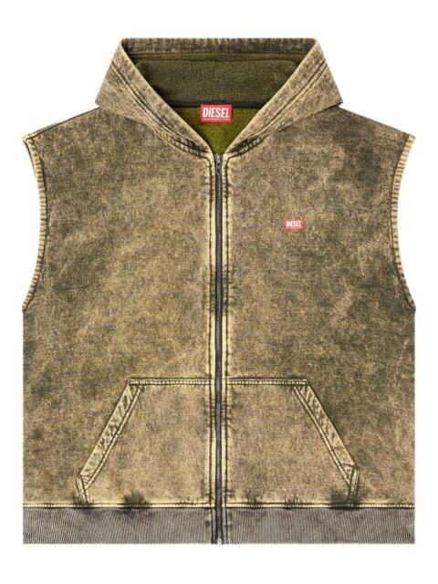 Diesel S-Boxt-Sl-Zip hooded gilet