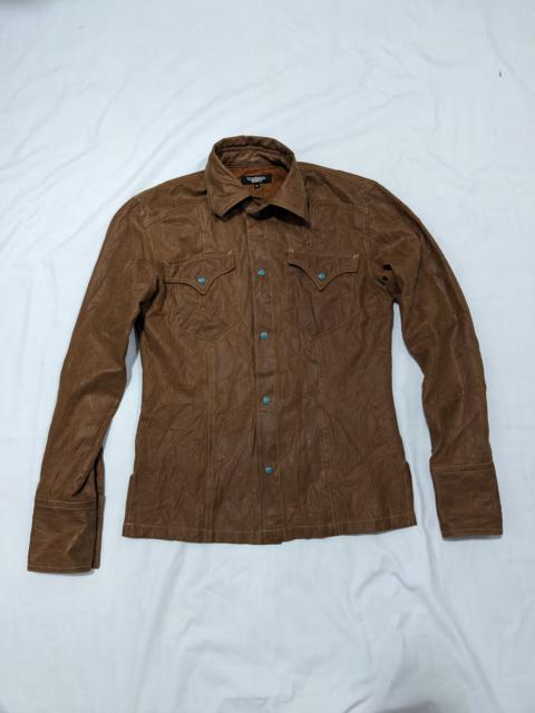 Other Designers Japanese Brand - Tornado Mart Womens Western Brown Shirt Pearl Snapped Button