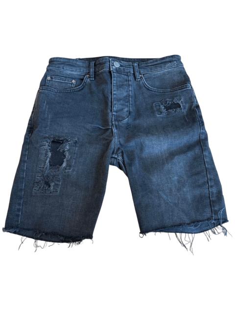 Ksubi Ksubi Cross Stud Distressed Shorts Black Safari Magazine W30