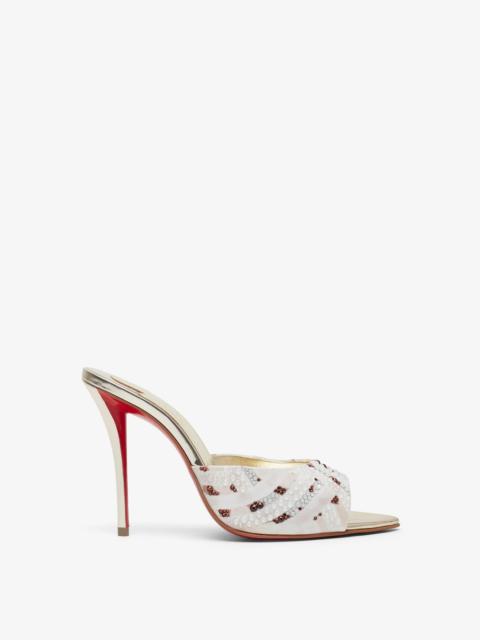 Christian Louboutin Miss Z 100 crystal mules