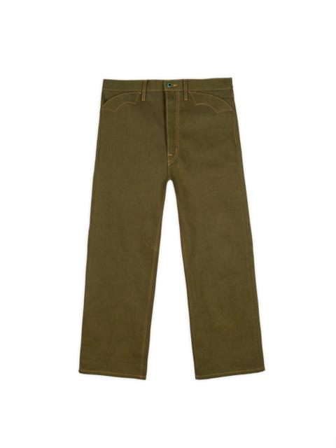 BRAIN DEAD Type 00 13.5oz Selvedge Bull Denim - Olive