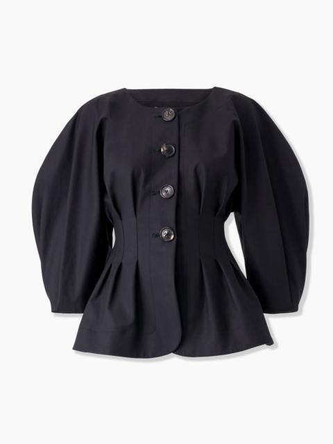 CAROLINA HERRERA Puff-Sleeve Pleated Jacket