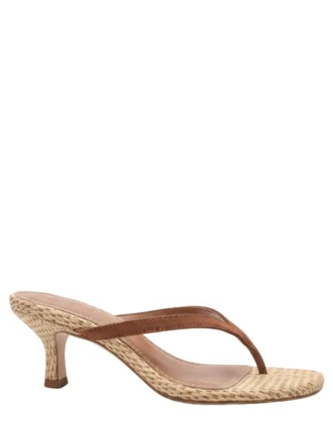 STAUD Freja Kitten Heel in Tabac/Natural