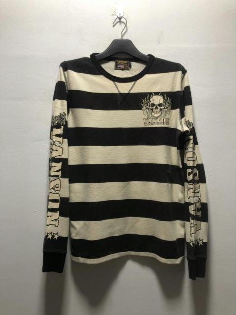 Other Designers Vanson Leathers - VANSON LEATHER T Shirt Longsleeve Striped