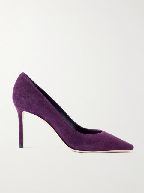 JIMMY CHOO Romy 85 Suede Pumps