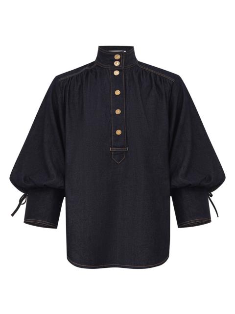 Zimmermann DENIM BILLOW SHIRT