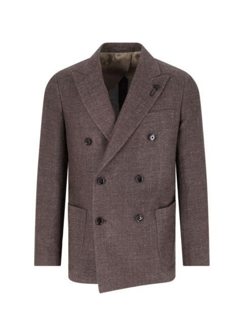 LARDINI DOUBLE-BREASTED BLAZER
