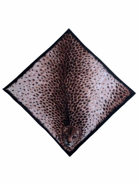 Other Designers Vintage - Cheetah Stripe Pattern Handkerchief Neckerchief Bandana