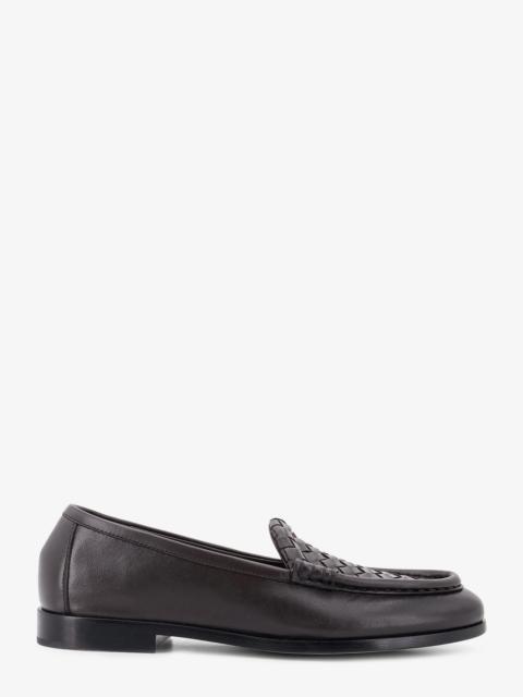 Bottega Veneta Bottega Veneta Silenzio Leather Loafers With Intrecciato Motif