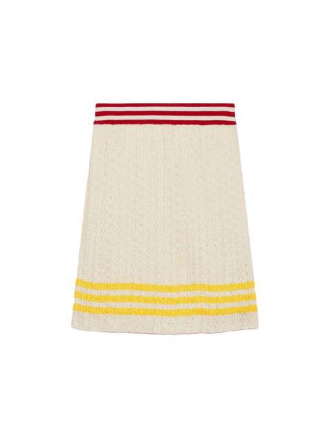 GUCCI Gucci x adidas Cotton Skirt Ivory