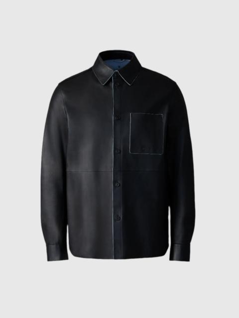 MACKAGE REMINGTON Two-Tone Leather Overshirt