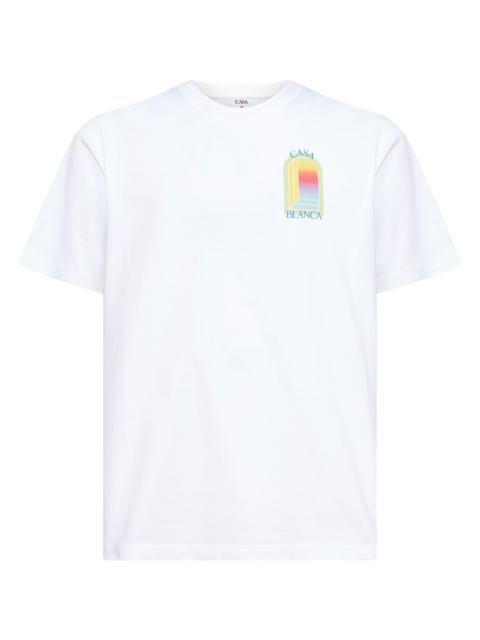 CASABLANCA Casablanca Men White L'arche Organic Cotton T-Shirt