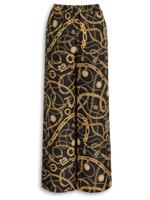 Balmain Balmain Printed Silk Trousers