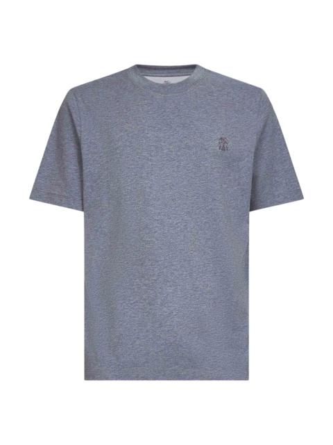Brunello Cucinelli Grey Solomeo crest T-shirt